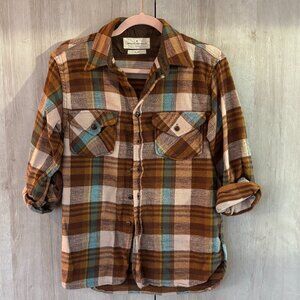 imogene + willi ellie button down plaid flannel